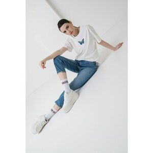 Blugi mom fit cu talie inalta imagine