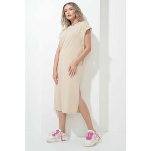 Rochie din amestec de modal cu slituri laterale Edress imagine