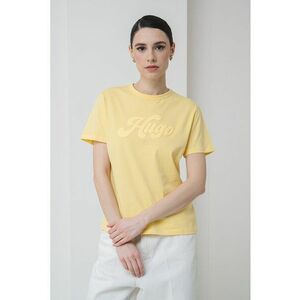 Tricou din bumbac cu logo in relief imagine