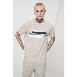 Tricou din amestec de lyocell cu decolteu la baza gatului Glamping imagine