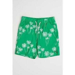 Pantaloni scurti din amestec de bumbac organic cu model tropical imagine