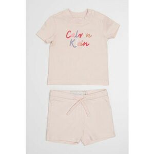 Set de pantaloni scurti si tricou cu imprimeu logo - 2 Piese imagine