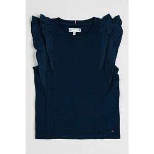 Bluza de bumbac cu volane imagine