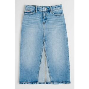 Fusta din denim cu slit frontal imagine