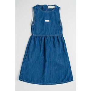 Rochie evazata din denim din amestec de lyocell si in imagine
