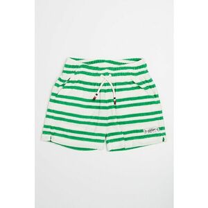 Pantaloni scurti din amestec de bumbac organic cu dungi imagine