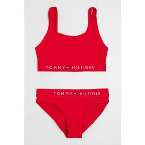 Costum de baie cu doua piese si logo brodat imagine