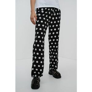 Pantaloni relaxed fit cu imprimeu grafic imagine