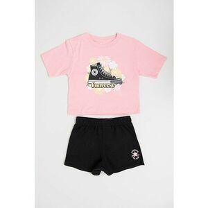Set de tricou cu imprimeu si pantaloni scurti imagine