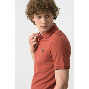 Tricou polo slim fit din material pique imagine