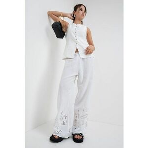 Vesta slim fit din amestec de in imagine
