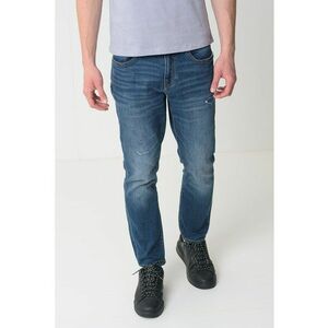 Blugi skinny cu aspect decolorat J14 imagine
