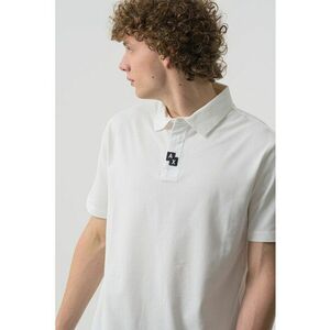 Tricou polo cu detalii cu monograma imagine