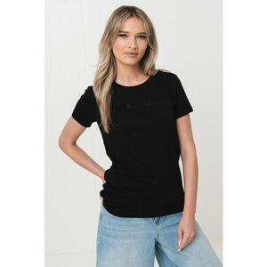 Tricou cu decolteu la baza gatului si logo imagine