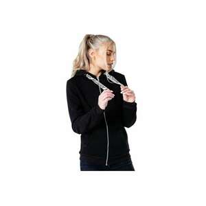 Hanorac dama - Drawstring Zip Hoodie HYPWOMHOOD001 - Negru - imagine