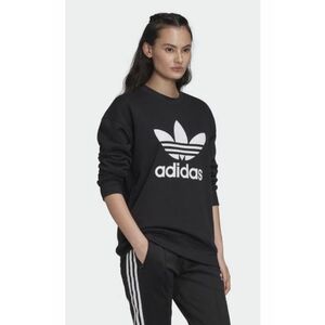 Hanorac dama - adidas - Bumbac - Negru - imagine