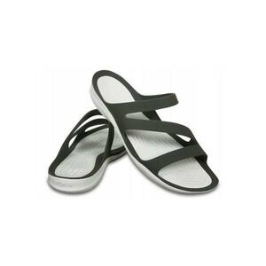 Sandale dama - Material sintetic - Model Swiftwater - Alb/Negru imagine