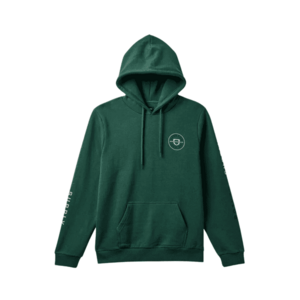 Hanorac barbati Crest Hood - bumbac si poliester - verde - imagine