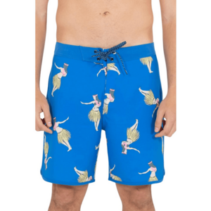 Pantaloni scurti pentru barbati - Poliester - Albastru - W31 imagine