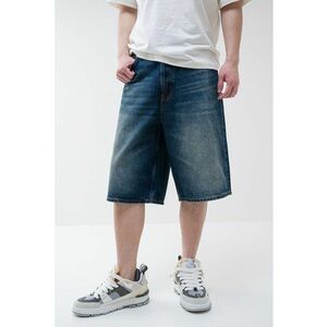 BOSS - Bermude din denim cu croiala ampla imagine