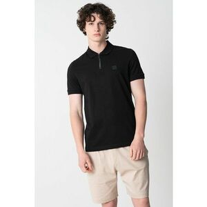 Tricou polo cu fenta cu fermoar imagine