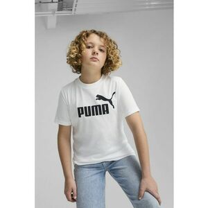 Tricou de bumbac cu decolteu la baza gatului si logo imagine