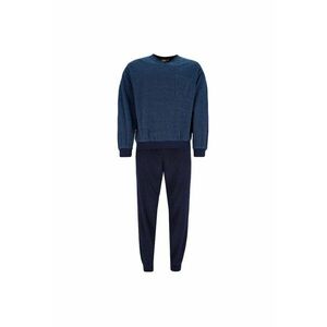 Pijama cu decolteu in V si pantaloni lungi imagine