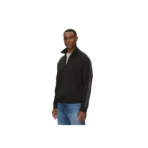 Bluza cu fermoar pentru Barbati - logo tape zip through - J30J327244-BEH - XL INTL - Negru imagine