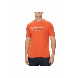 Tricou pentru Barbati - hilfiger center stack tee - MW0MW38621-SCX - Portocaliu imagine