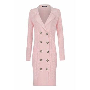Rochie midi tricotata cu doua randuri de nasturi imagine