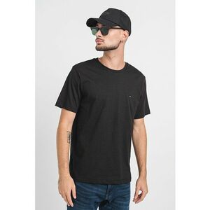 Tricou de bumbac cu decolteu la baza gatului imagine