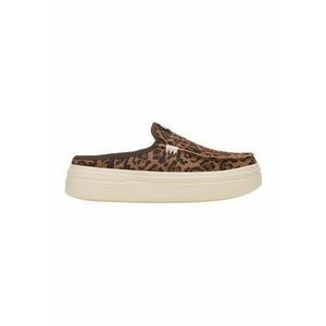 Pantofi loafer din piele intoarsa cu animal print imagine