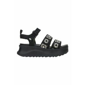 Sandale din material textil cu talpa wedge imagine