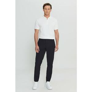 Pantaloni conici cu talie medie imagine