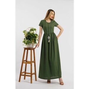 Rochie maxi din in imagine