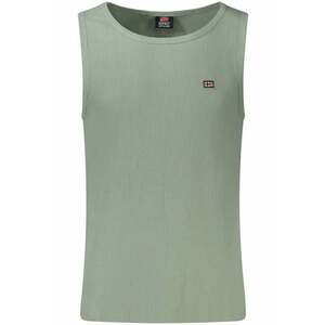 Tricou fara maneci barbati - cu mini logo brodat - Regular fit imagine