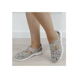 Balerini gri din piele naturala 6839 M12 17580 imagine