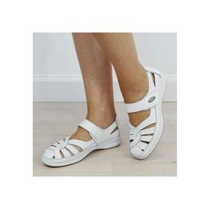 Balerini piele naturala Dorina alb M5 17640 imagine
