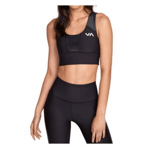 Sutien sport suport optim - material elastic - negru - imagine