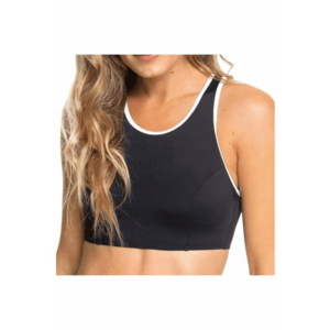 Sutien sport Fitness Solid - Crop Top - rezistent UV - negru - imagine