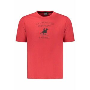 U.S. Grand POLO Tricou barbati cu imprimeu din bumbac - regular fit - rosu - imagine