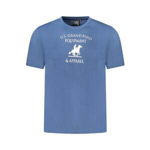 U.S. Grand POLO Tricou barbati cu imprimeu din bumbac - regular fit - albastru - imagine