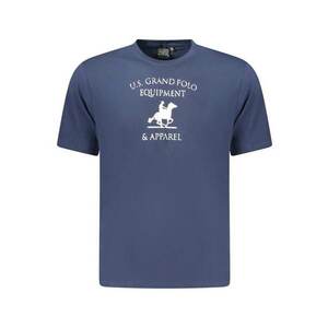 U.S. Grand POLO Tricou barbati cu imprimeu din bumbac - regular fit - bleumarin - imagine