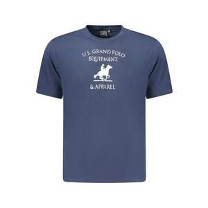 U.S. Grand POLO Tricou barbati cu imprimeu din bumbac - regular fit - bleumarin - imagine