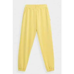 Pantaloni dama - 4F - Bumbac\Poliester - Galben - imagine