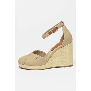 Sandale cu talpa wedge si detaliu cu logo Sall imagine