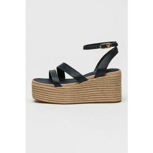 Sandale flatform din piele imagine