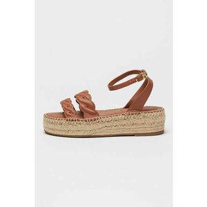 Sandale din piele cu talpa wedge imagine