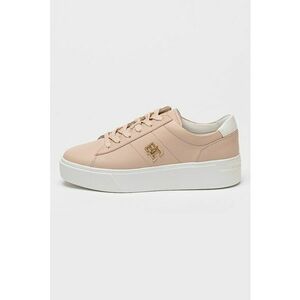 Pantofi sport din piele cu detaliu cu logo imagine