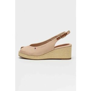Sandale slingback cu talpa wedge imagine